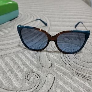 Stylish Blue and Brown Sunglasses